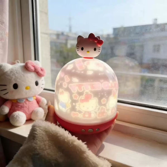 Kitty Projector Bluetooth Night Light Rechargeable Speaker